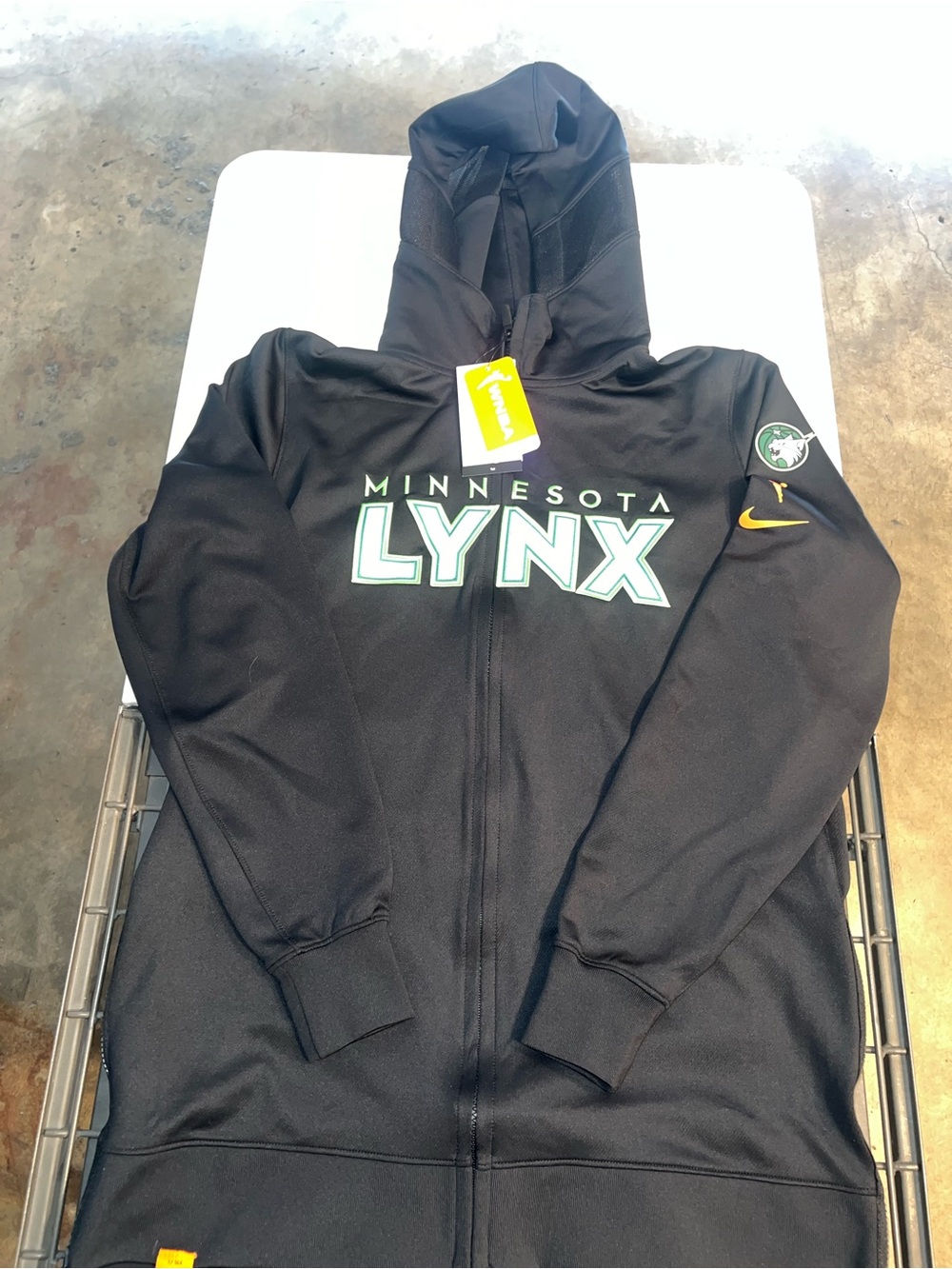 Nike Minnesota Lynx WNBA Full Zip Hoodie Womens/Unisex LTT Black Basketball